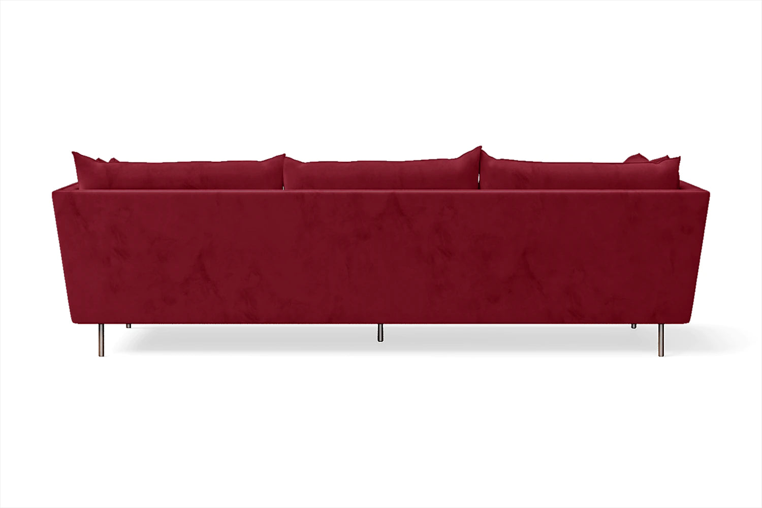 Pistoia 4 Seater Sofa Red Velvet