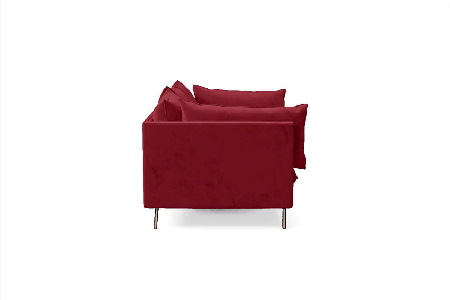 Pistoia 4 Seater Sofa Red Velvet