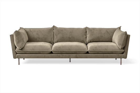 Pistoia 4 Seater Sofa Sand Velvet