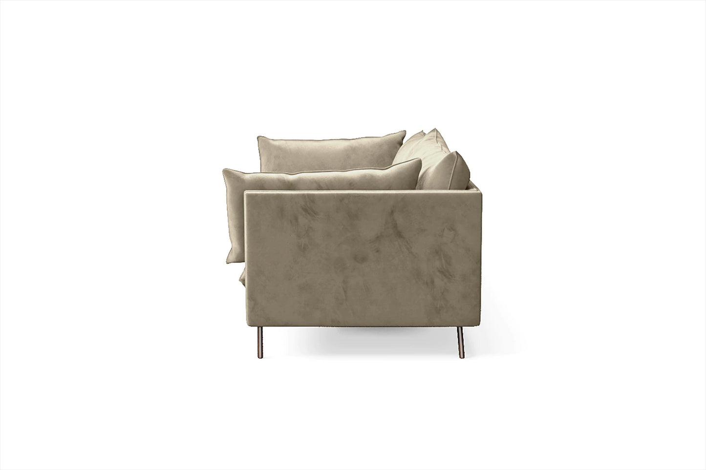 Pistoia 4 Seater Sofa Sand Velvet