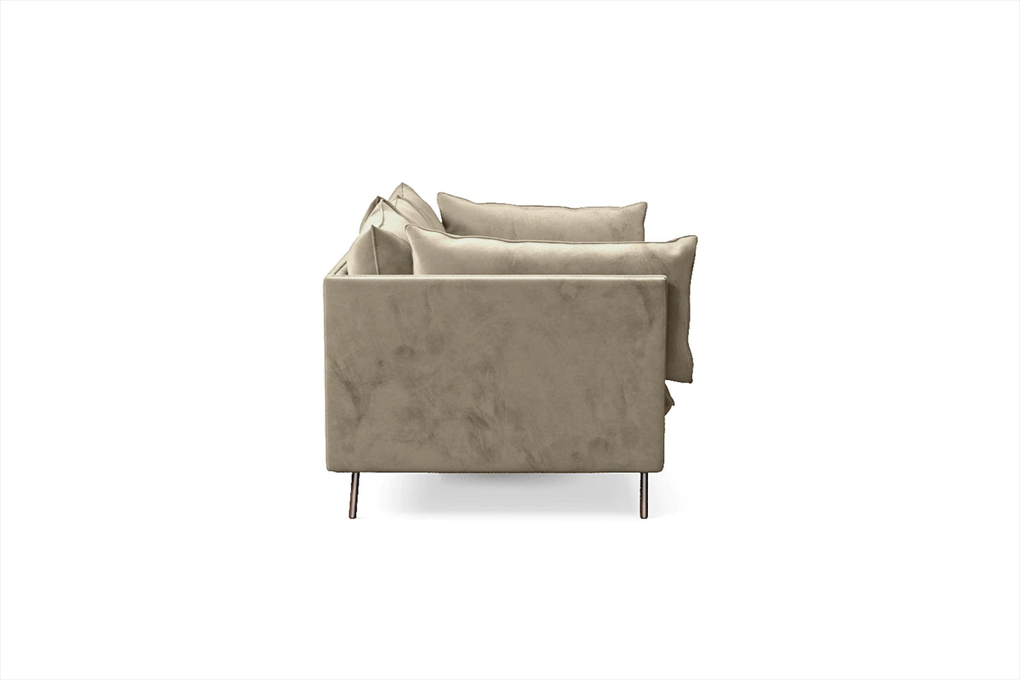 Pistoia 4 Seater Sofa Sand Velvet