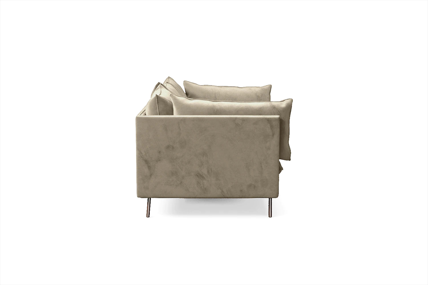 Pistoia 4 Seater Sofa Sand Velvet