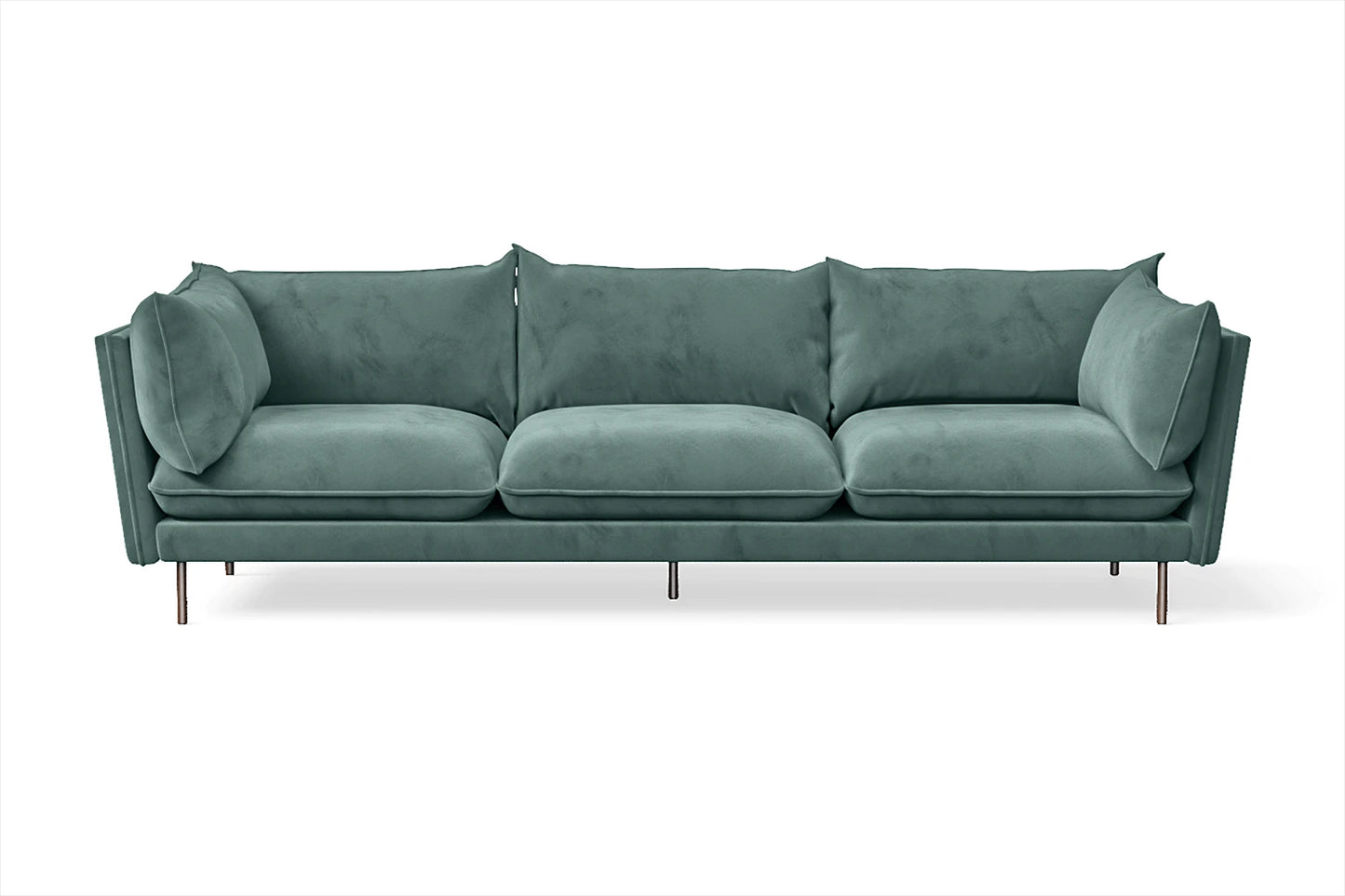 Pistoia 4 Seater Sofa Teal Velvet