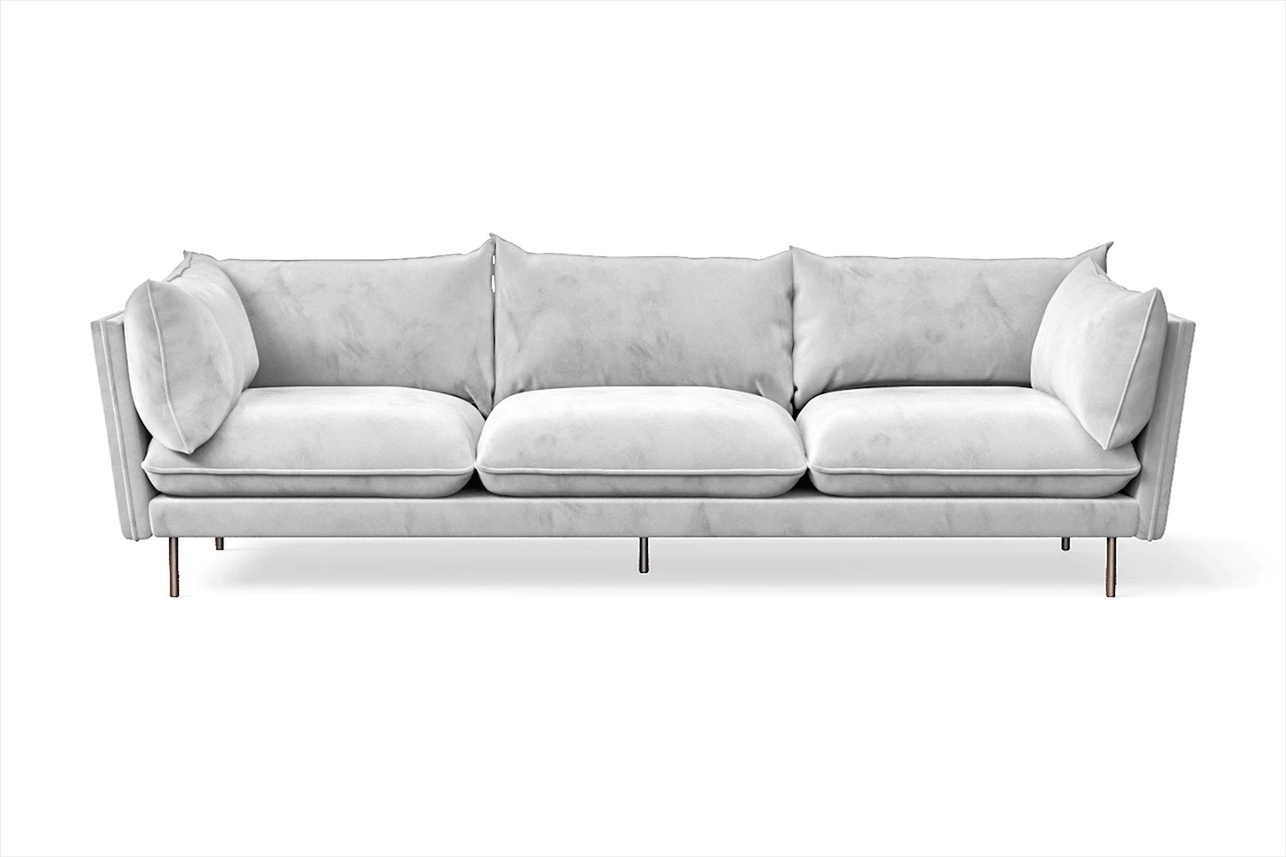 Pistoia 4 Seater Sofa White Velvet