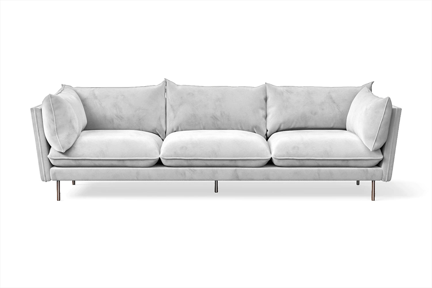 Pistoia 4 Seater Sofa White Velvet