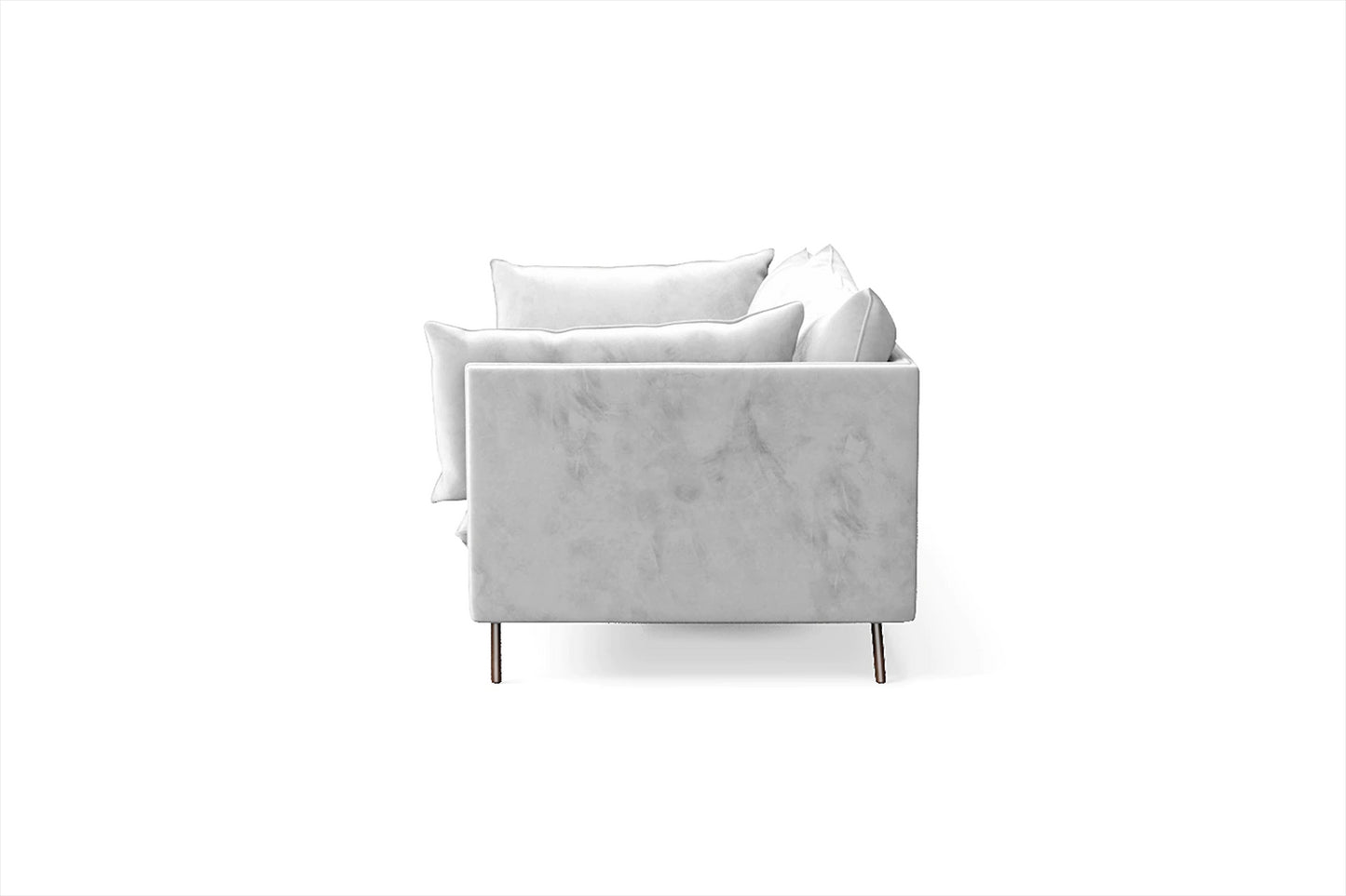 Pistoia 4 Seater Sofa White Velvet