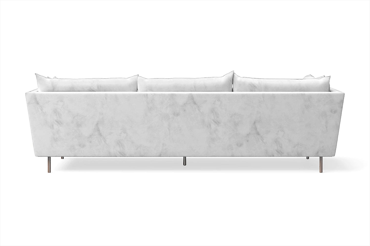 Pistoia 4 Seater Sofa White Velvet