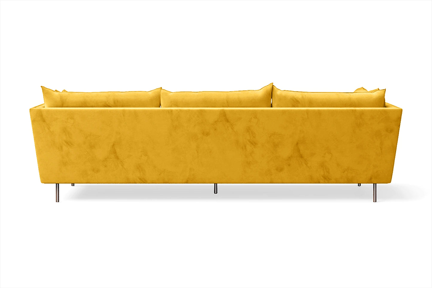 Pistoia 4 Seater Sofa Yellow Velvet