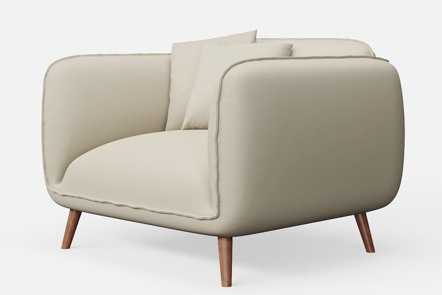 Pomezia Armchair Cream Leather