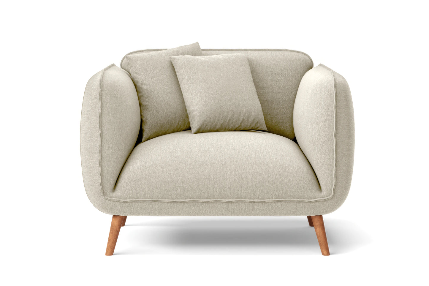 Pomezia Armchair Cream Linen Fabric