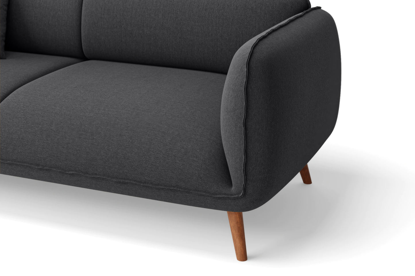 Pomezia Armchair Dark Grey Linen Fabric