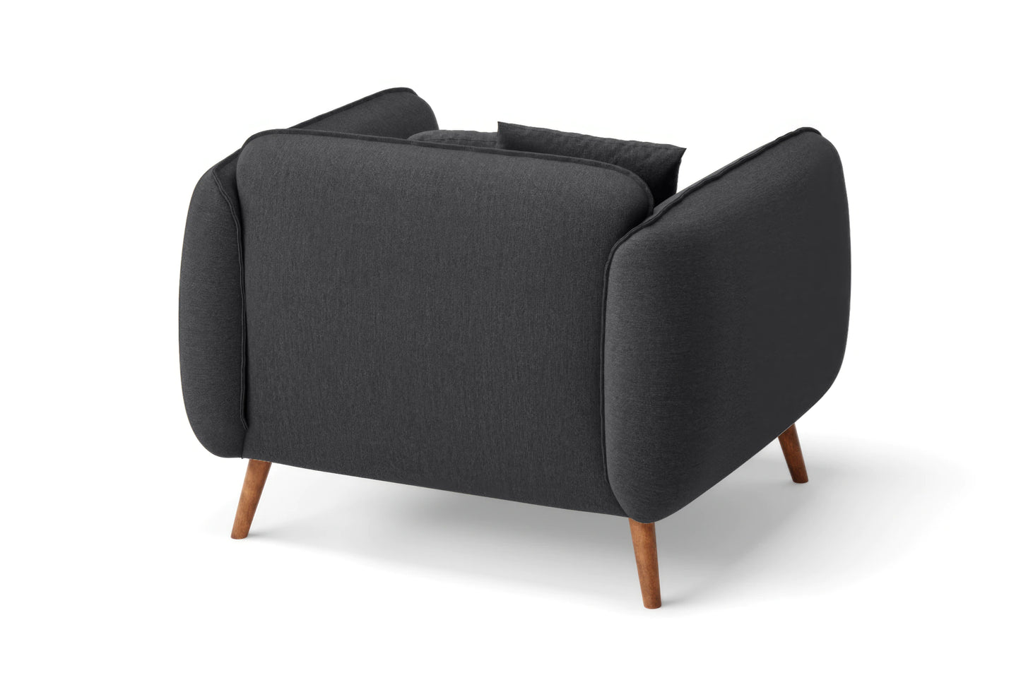 Pomezia Armchair Dark Grey Linen Fabric