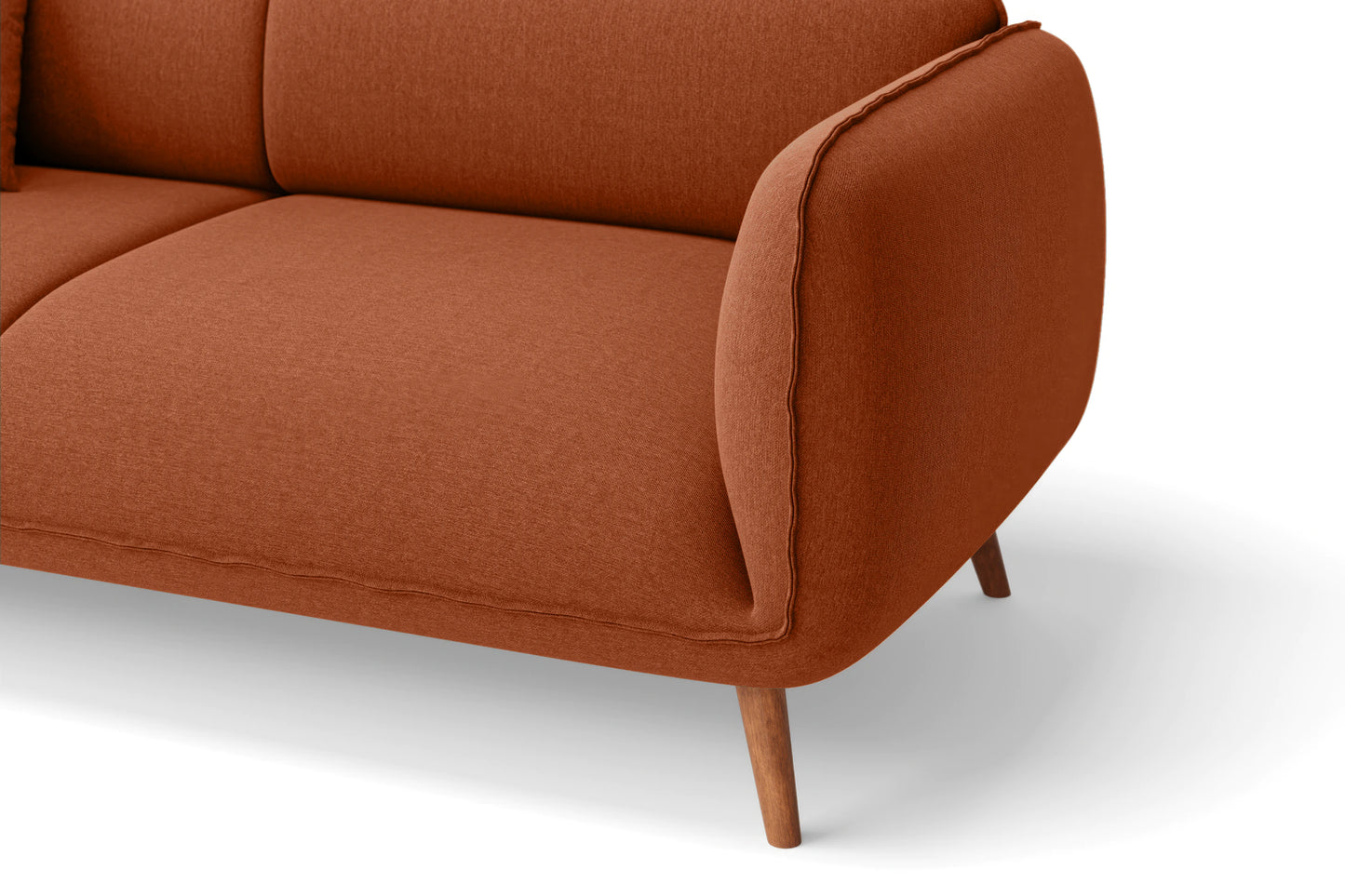 Pomezia Armchair Orange Linen Fabric