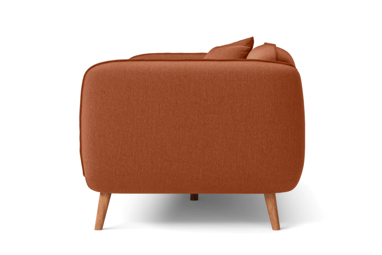 Pomezia Armchair Orange Linen Fabric