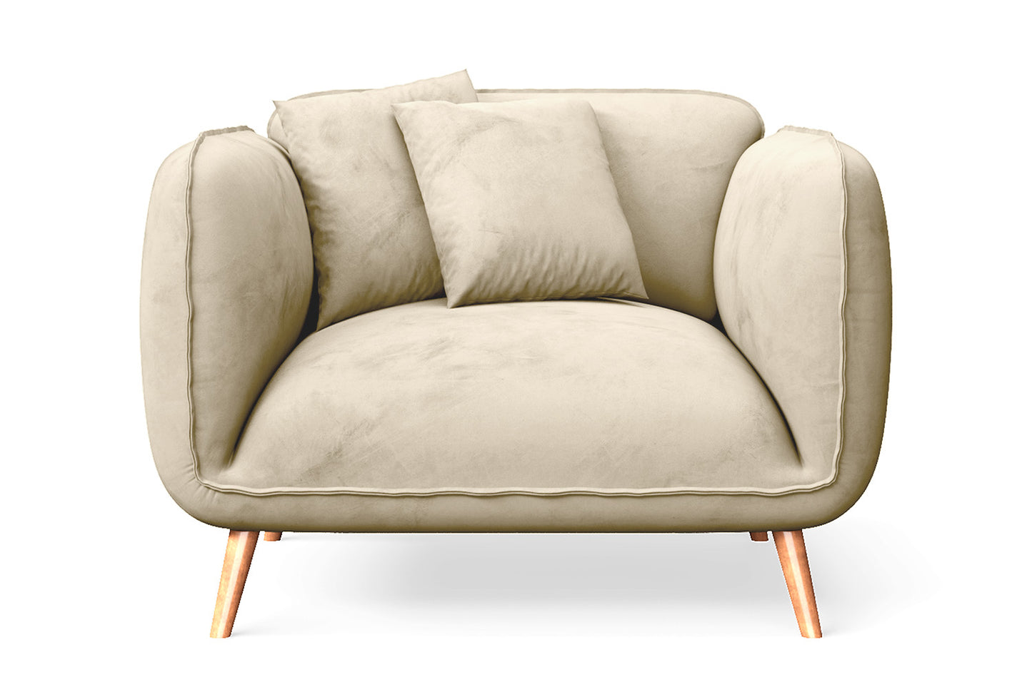 Pomezia Armchair Cream Velvet