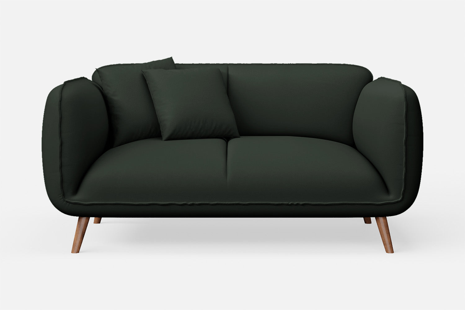 Pomezia 2 Seater Sofa Green Leather