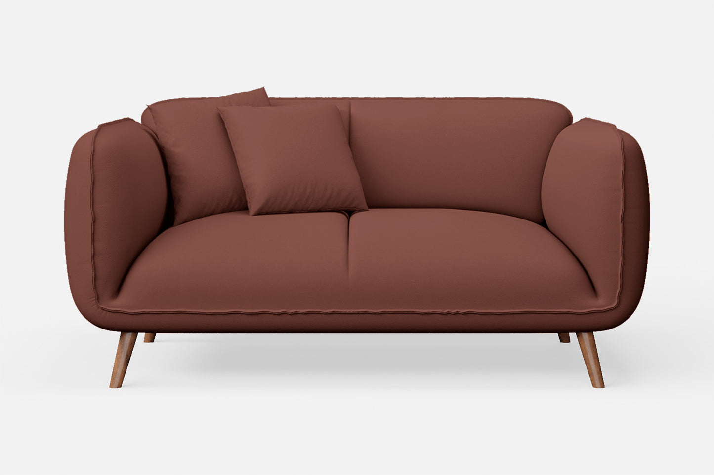 Pomezia 2 Seater Sofa Mauve Leather