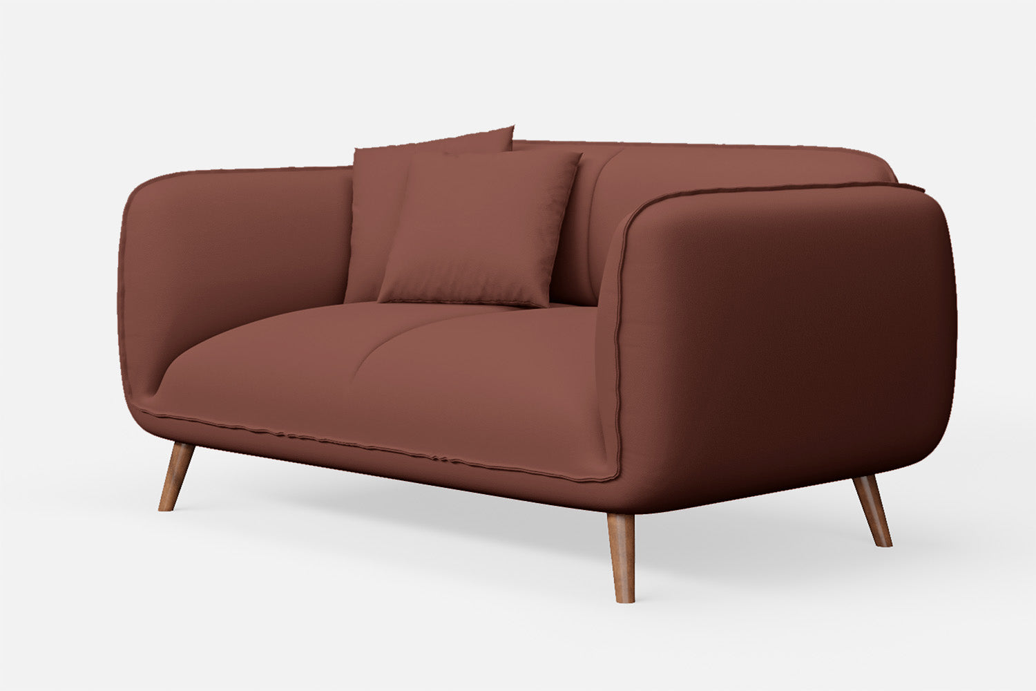 Pomezia 2 Seater Sofa Mauve Leather