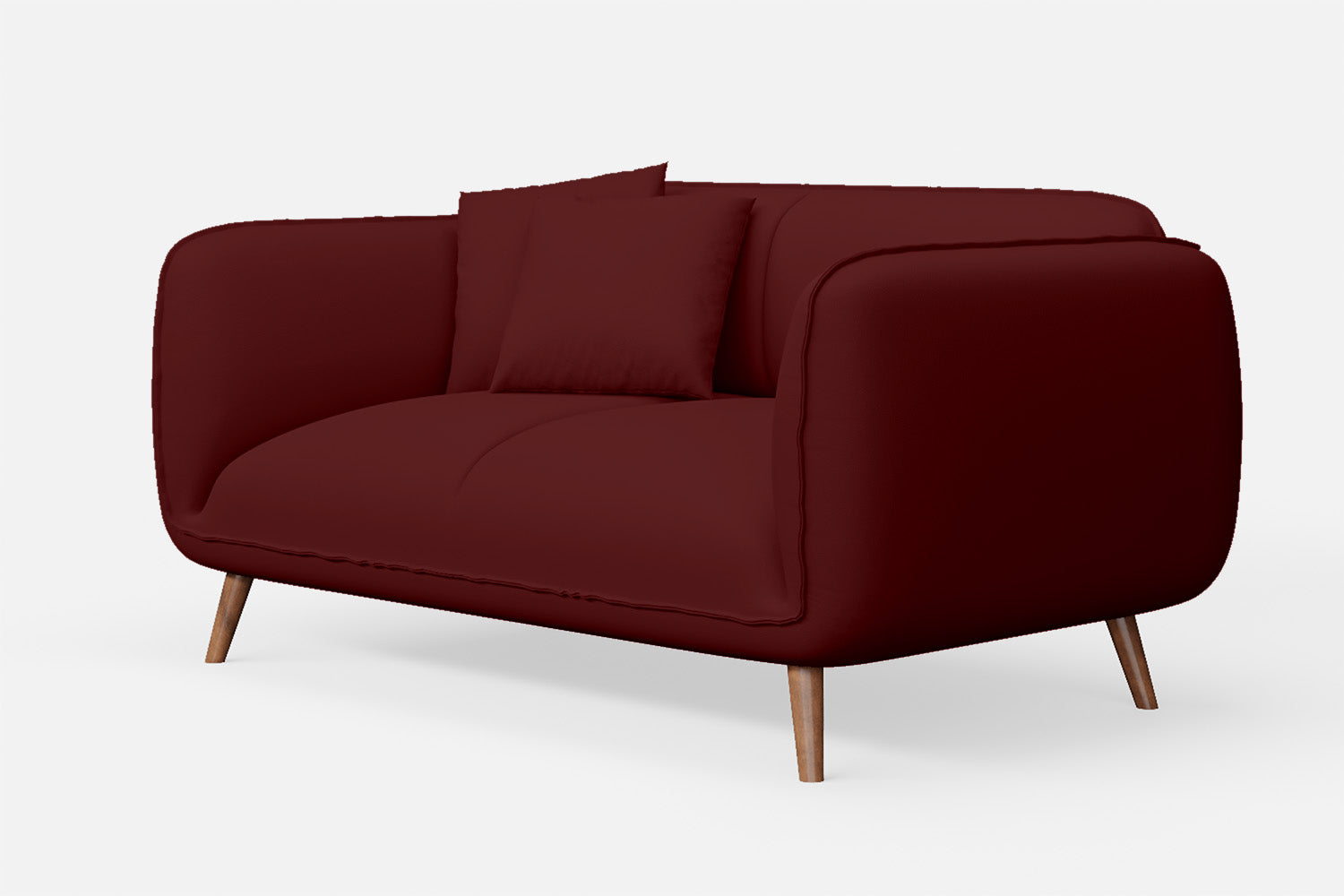 Pomezia 2 Seater Sofa Red Leather