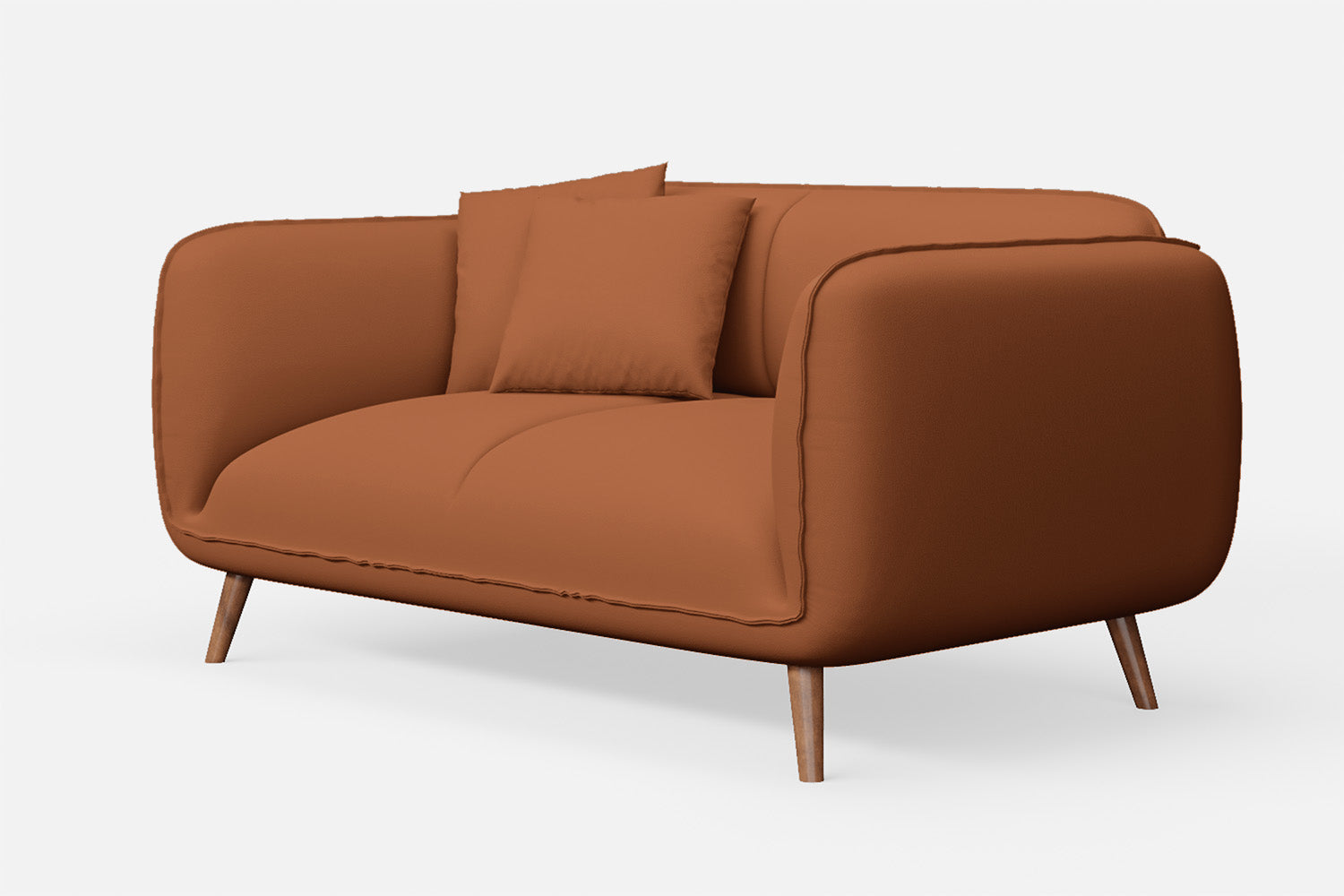 Pomezia 2 Seater Sofa Tan Brown Leather