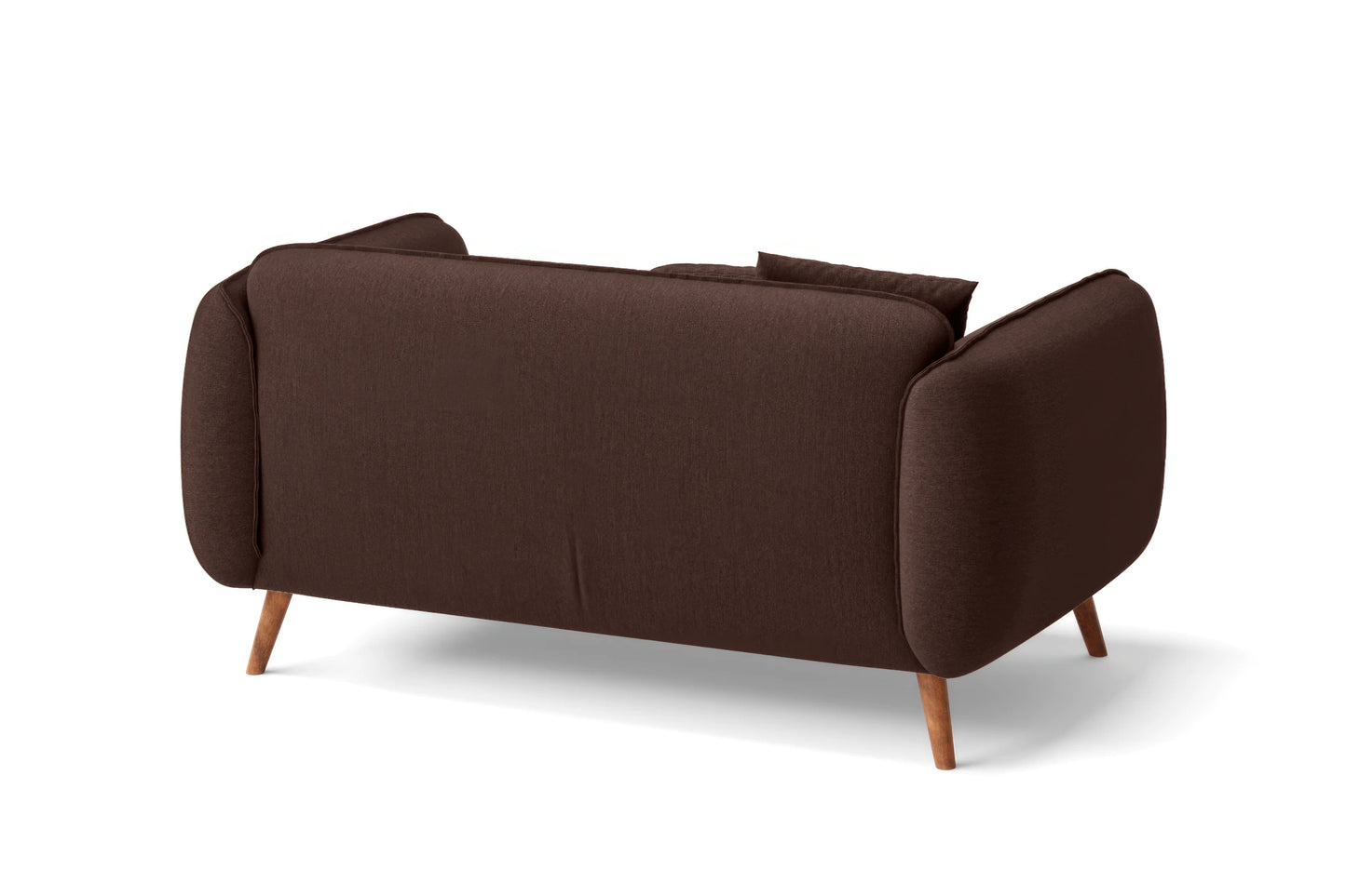 Pomezia 2 Seater Sofa Coffee Brown Linen Fabric