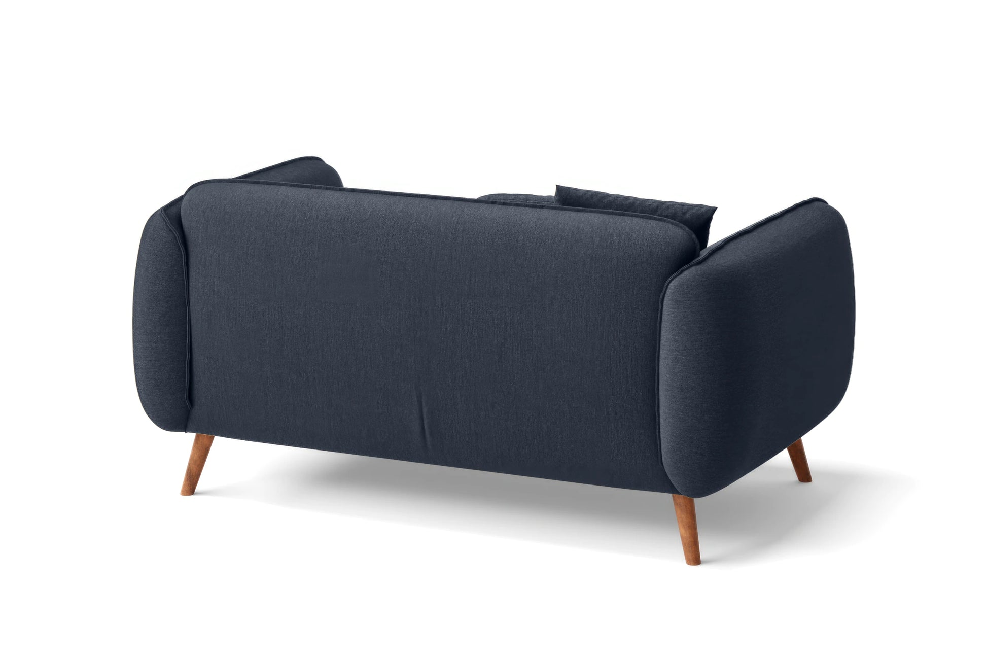 Pomezia 2 Seater Sofa Dark Blue Linen Fabric