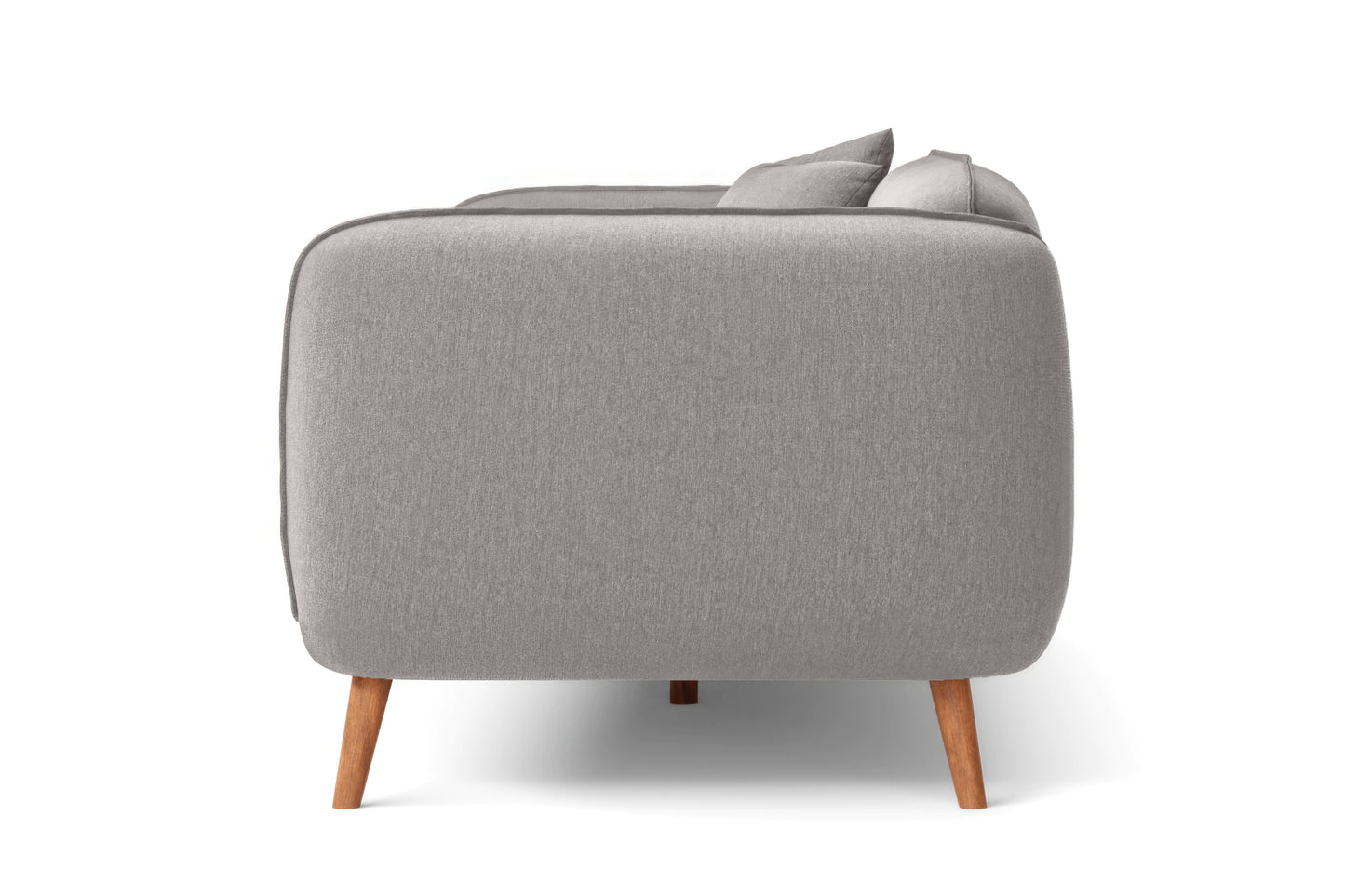 Pomezia 2 Seater Sofa Grey Linen Fabric