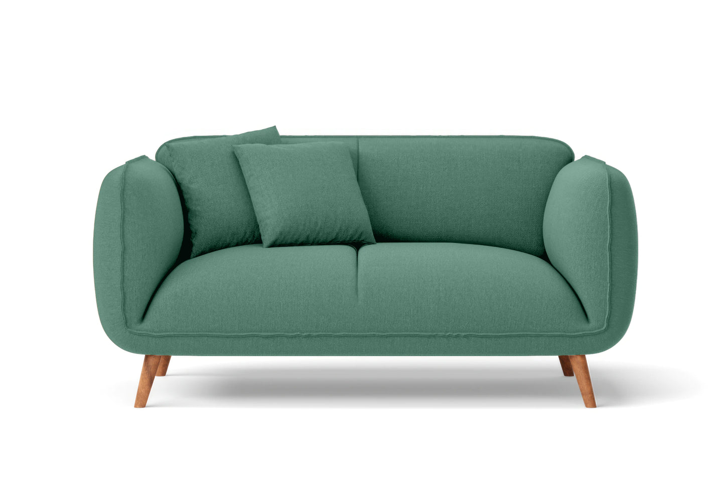 Pomezia 2 Seater Sofa Mint Green Linen Fabric