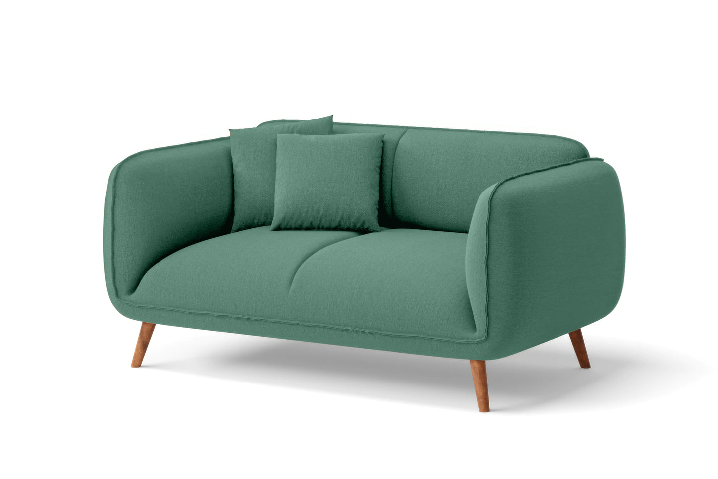 Pomezia 2 Seater Sofa Mint Green Linen Fabric