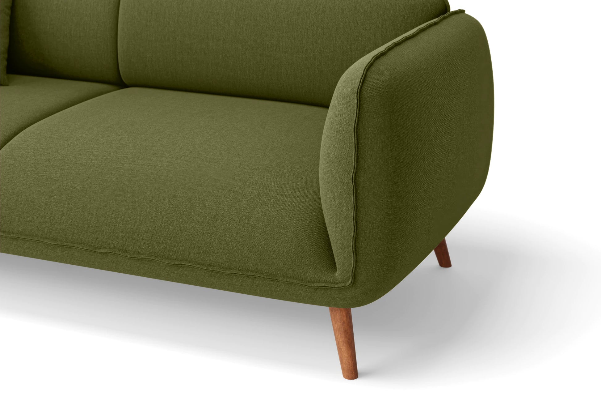 Pomezia 2 Seater Sofa Olive Linen Fabric