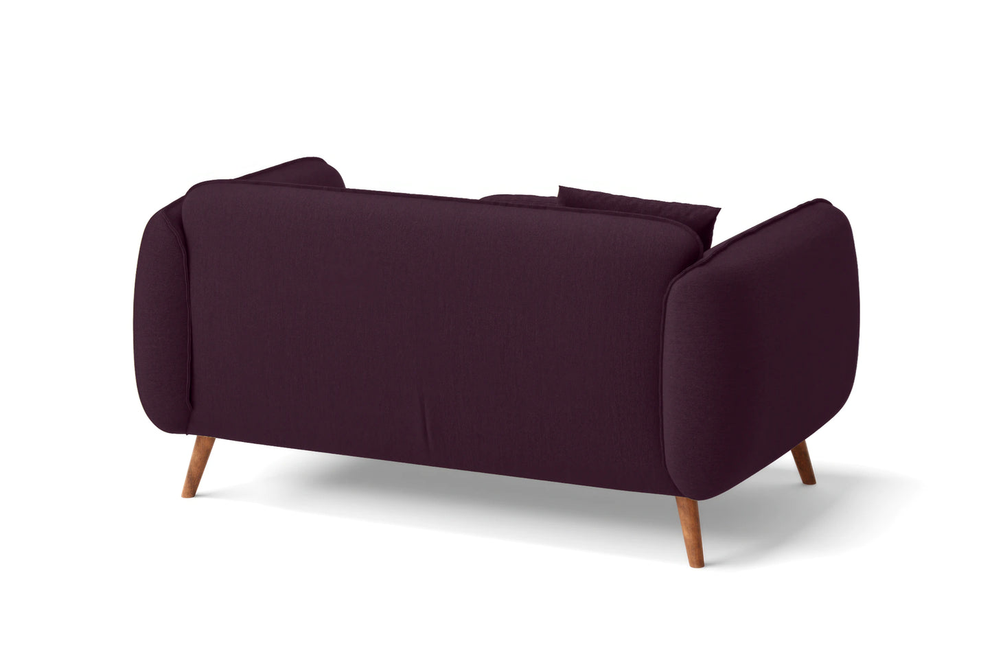 Pomezia 2 Seater Sofa Purple Linen Fabric