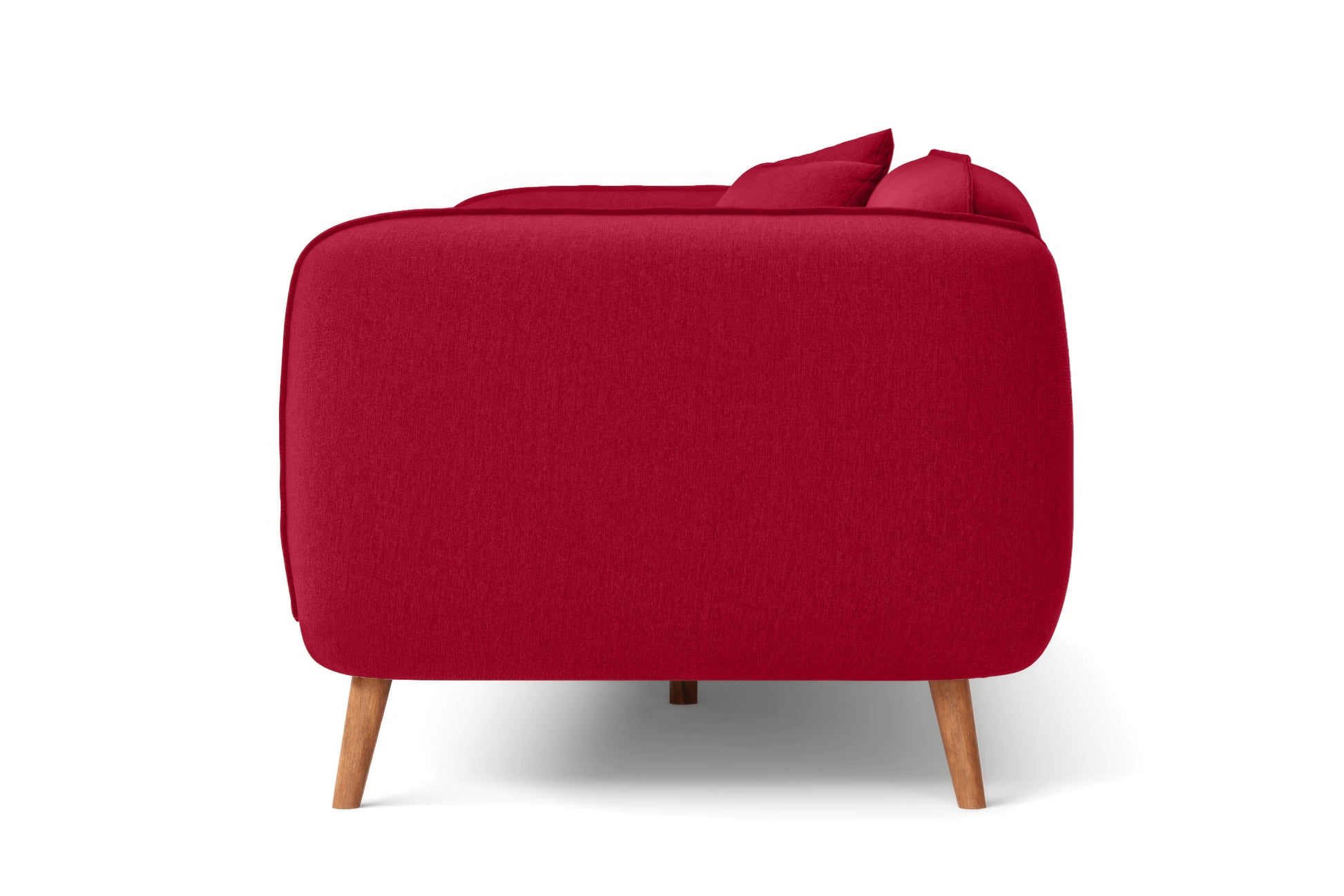 Pomezia 2 Seater Sofa Red Linen Fabric