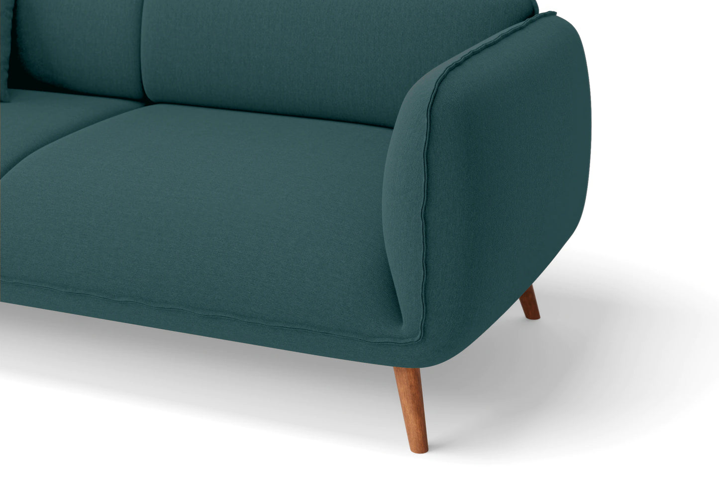 Pomezia 2 Seater Sofa Teal Linen Fabric