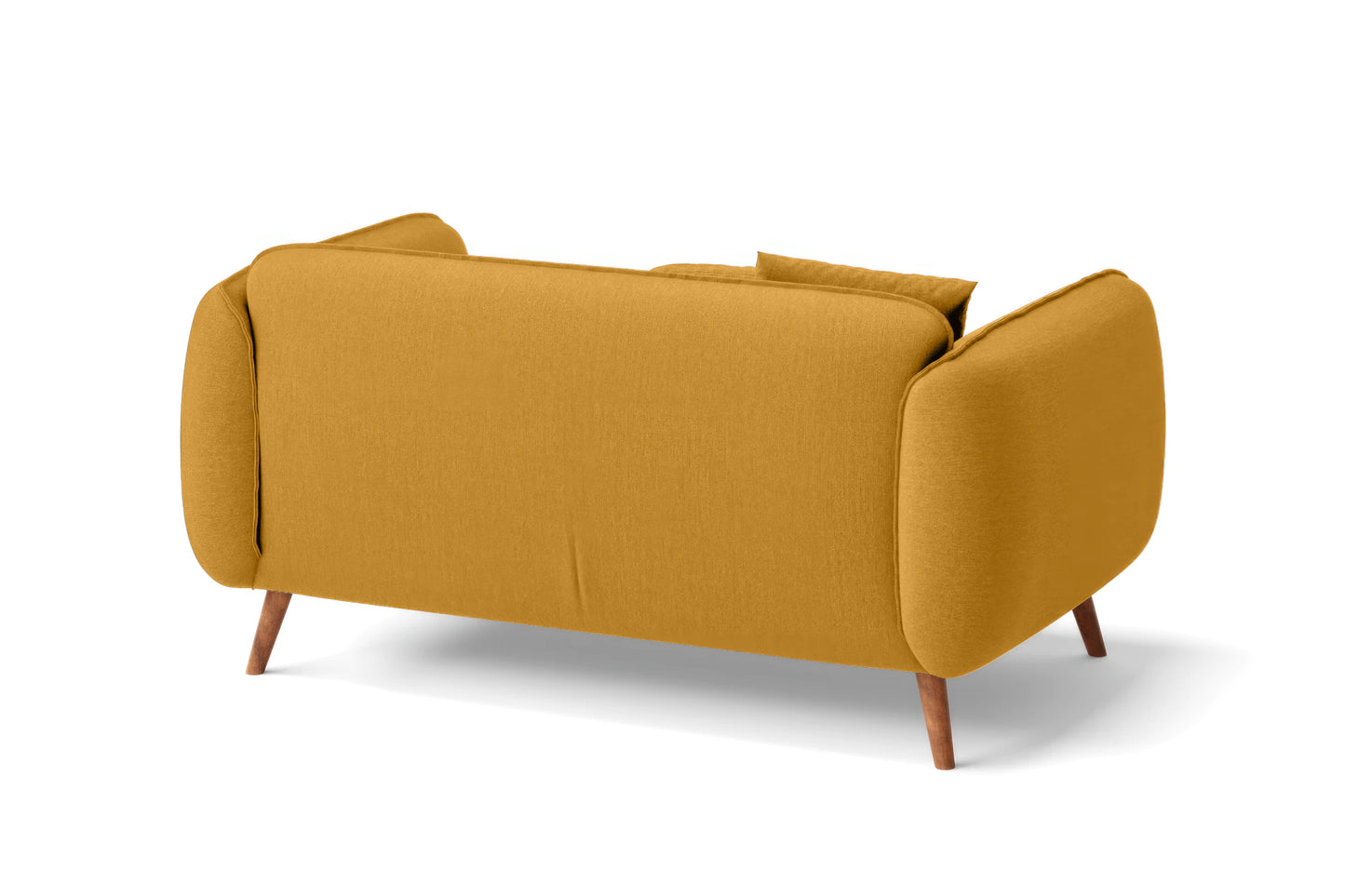 Pomezia 2 Seater Sofa Yellow Linen Fabric