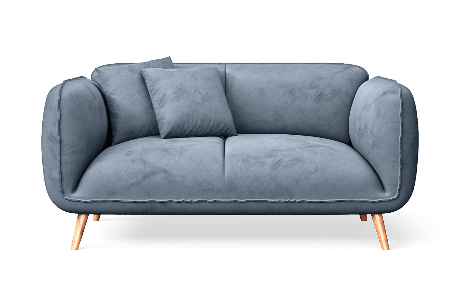 Pomezia 2 Seater Sofa Baby Blue Velvet