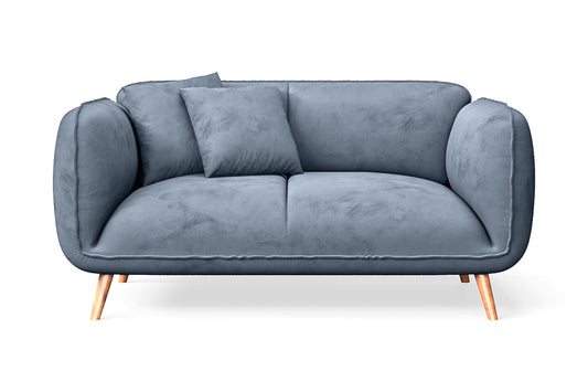 Pomezia 2 Seater Sofa Baby Blue Velvet