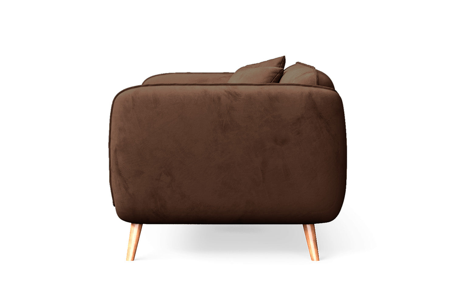 Pomezia 2 Seater Sofa Coffee Brown Velvet