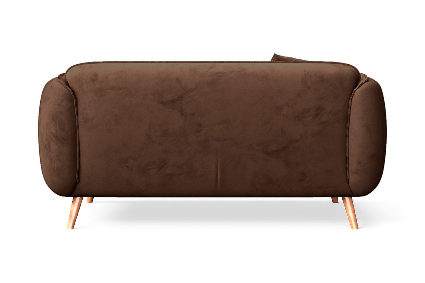 Pomezia 2 Seater Sofa Coffee Brown Velvet