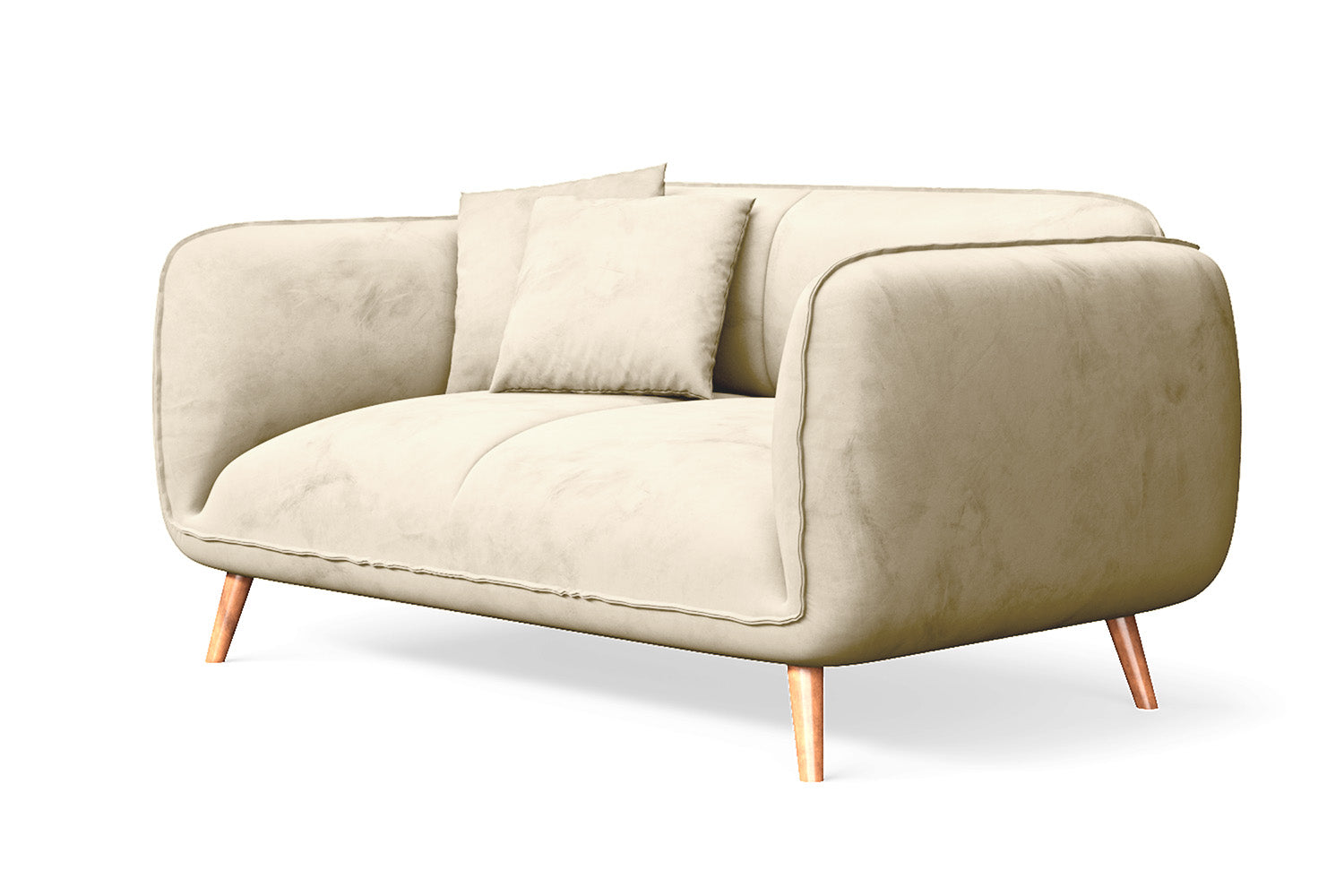 Pomezia 2 Seater Sofa Cream Velvet