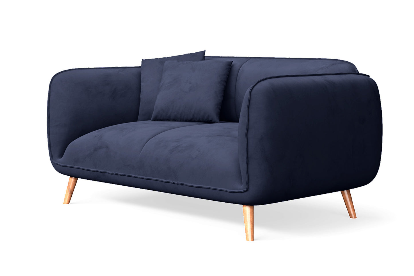 Pomezia 2 Seater Sofa Dark Blue Velvet