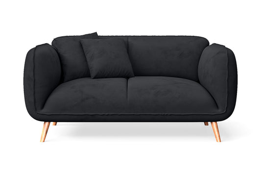 Pomezia 2 Seater Sofa Dark Grey Velvet