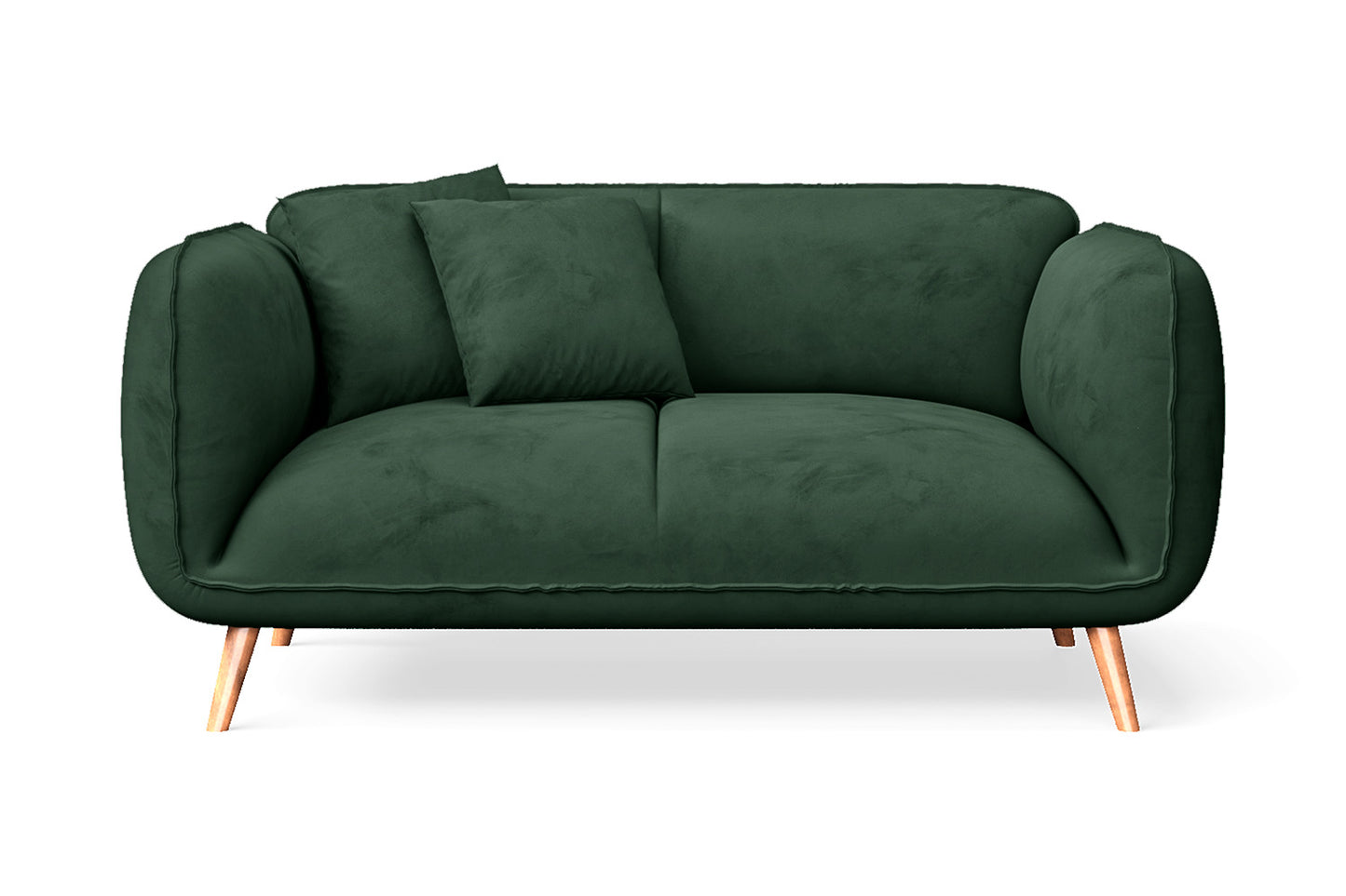 Pomezia 2 Seater Sofa Green Velvet