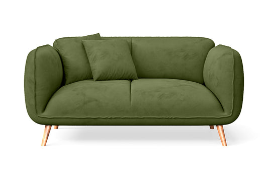 Pomezia 2 Seater Sofa Lime Velvet