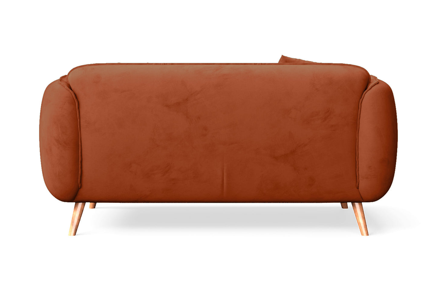 Pomezia 2 Seater Sofa Orange Velvet