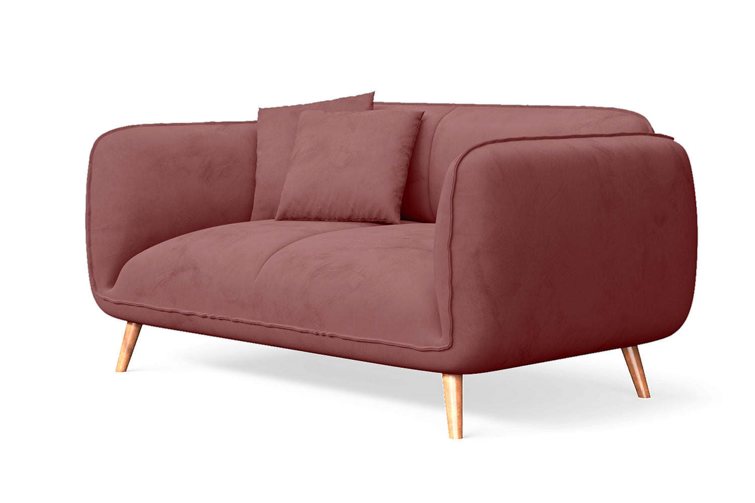 Pomezia 2 Seater Sofa Pink Velvet