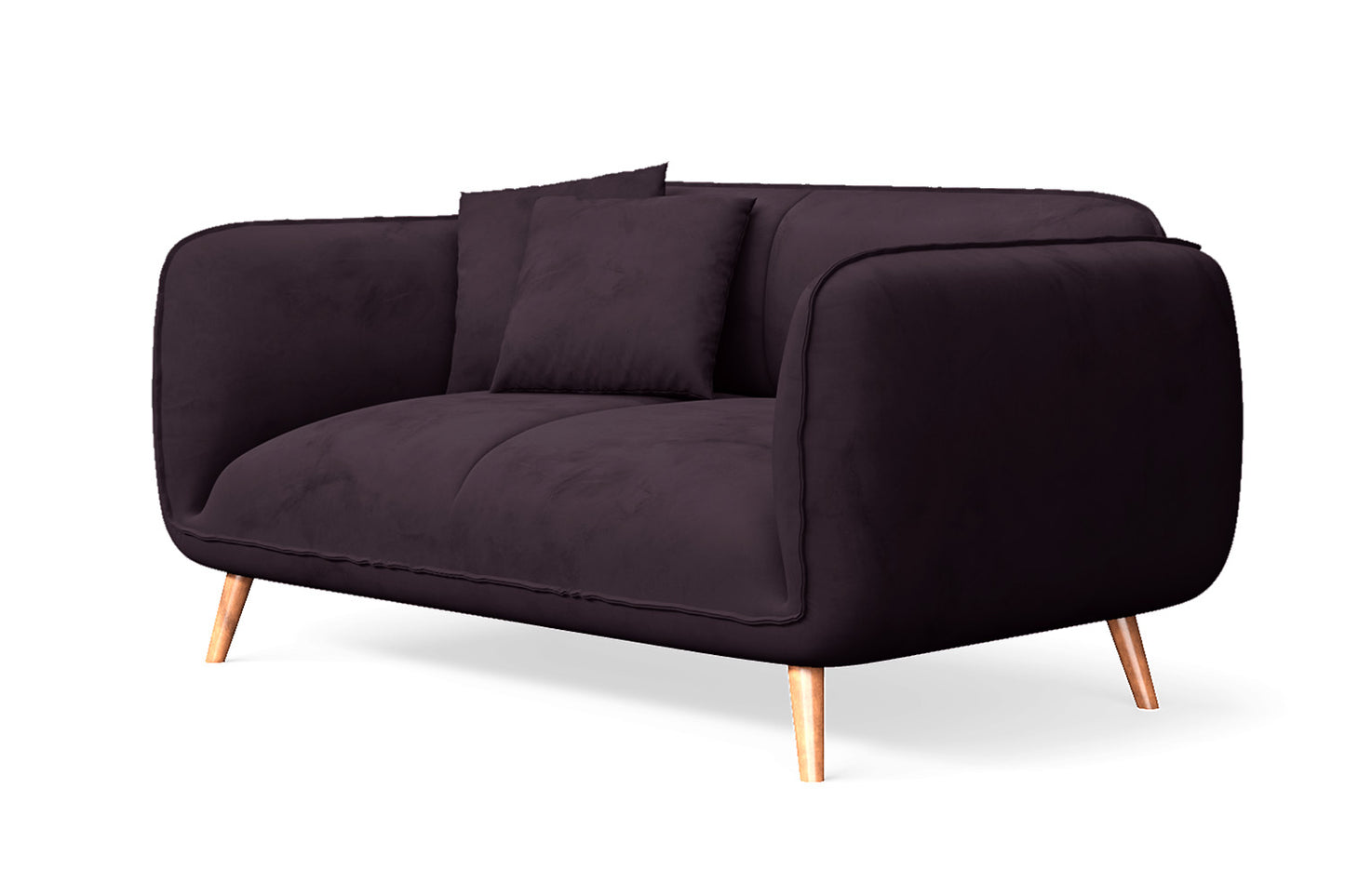 Pomezia 2 Seater Sofa Purple Velvet