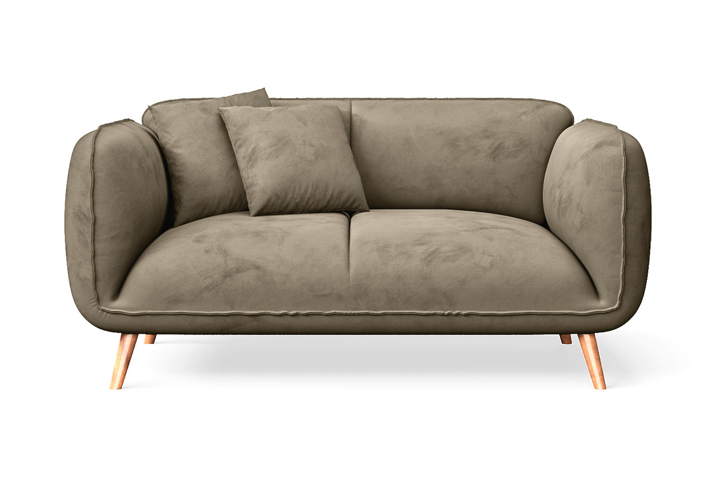 Pomezia 2 Seater Sofa Sand Velvet