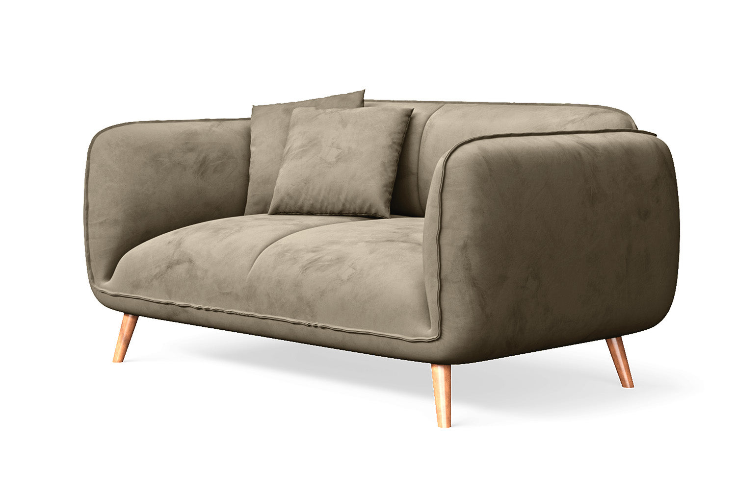 Pomezia 2 Seater Sofa Sand Velvet