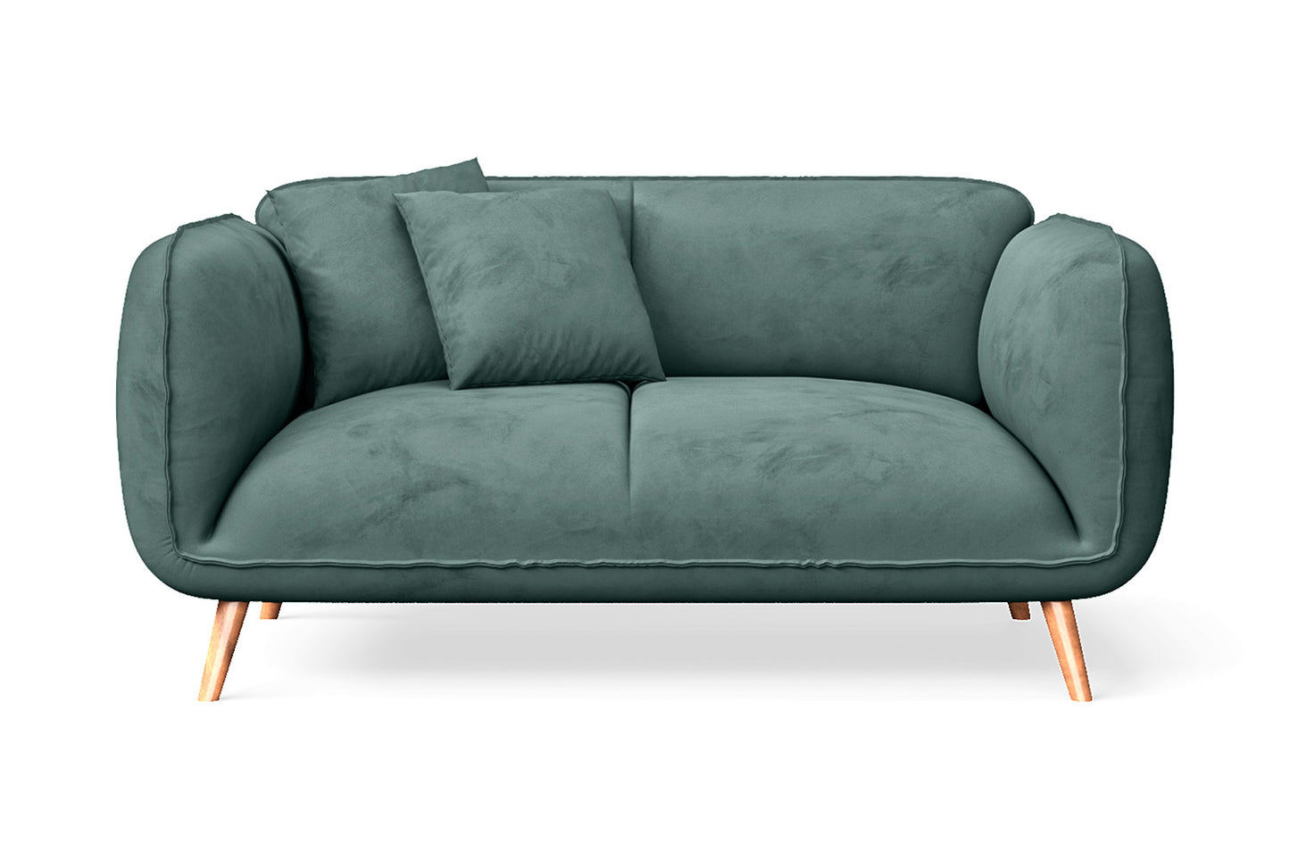 Pomezia 2 Seater Sofa Teal Velvet