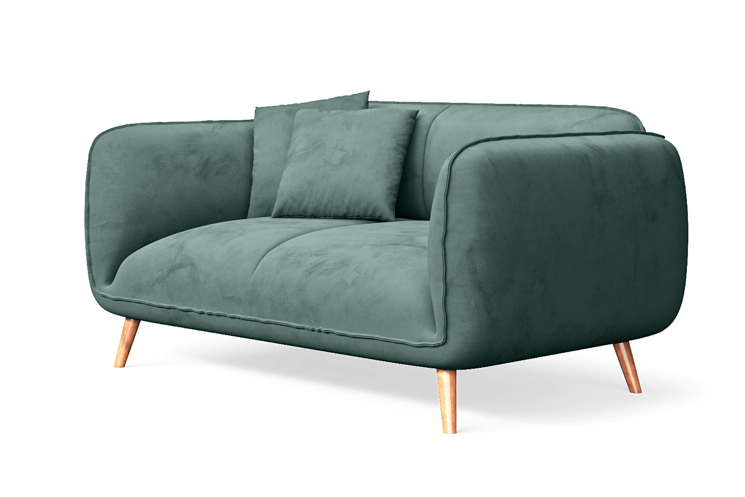 Pomezia 2 Seater Sofa Teal Velvet